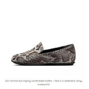 Like New Fitflop Lena snakeskin loafers Sz. 8